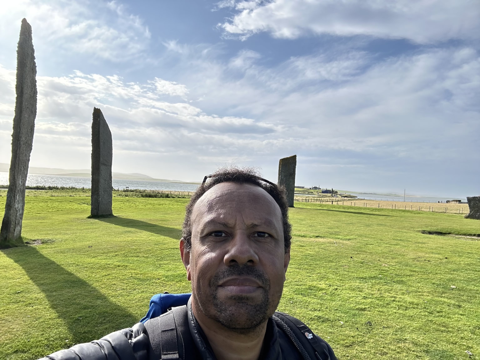 Anthony at Stenness Ancient Site Orkney